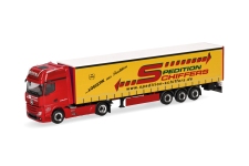 Herpa 319218 - H0 - Mercedes-Benz Planen-Sattelzug Spedition Schiffers